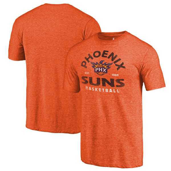 Phoenix Suns Fanatics Branded Orange Vintage Arch Tri Blend T-Shirt,We sell and wholesale Phoenix Suns Fanatics Branded Orange Vintage Arch Tri Blend T-Shirt on line form chian!
